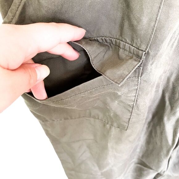 Abercrombie Fitch Green Sleeveless Utility Jumpsuit Playsuit Size Small Tall - Picture 12 of 12